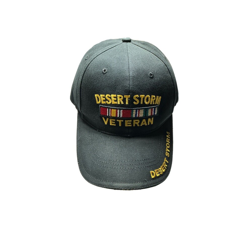 U.S Military Desert Storm Veteran Deluxe 3-D Embroidered Baseball Hat Cap